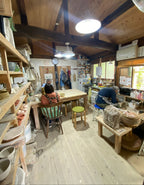A pottery experience! ¥4500 per person. 陶器体験!1人あたり4500円。