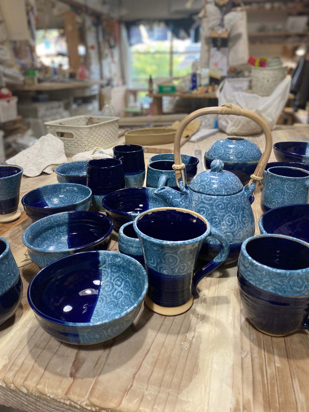 Japanese Hagi tea Set