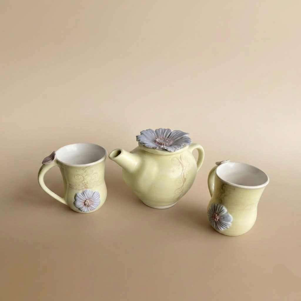 Primose Yellow classic English Countryside Tea Set