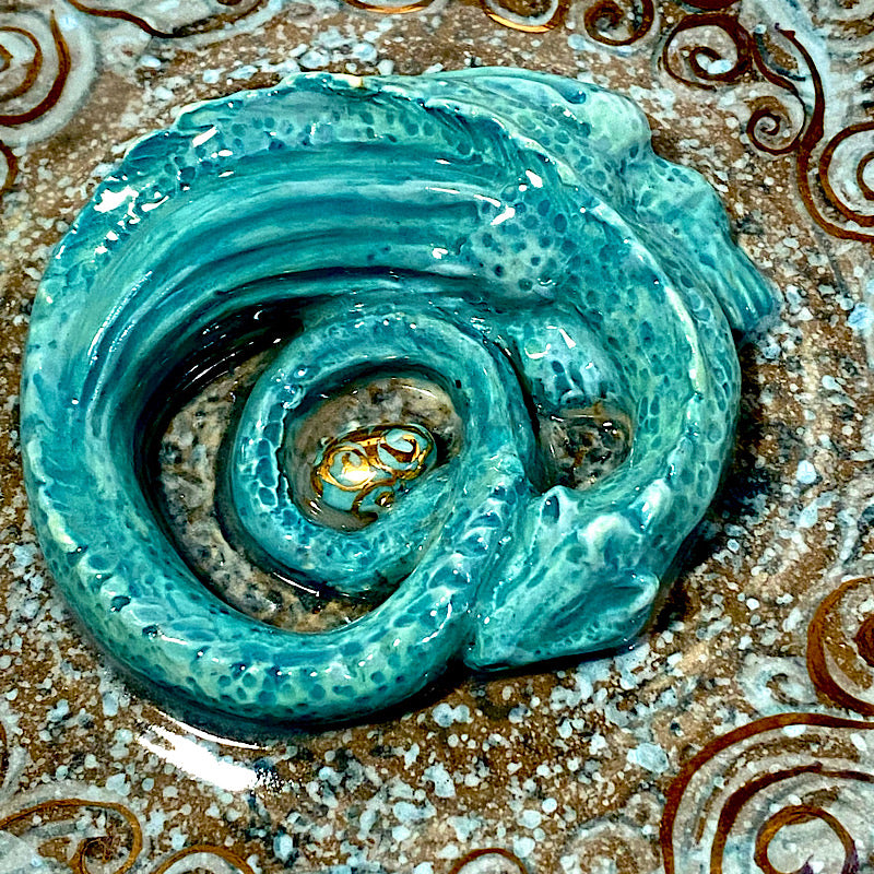 An Urn with dragons